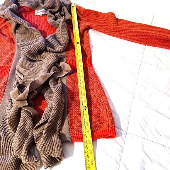 Anthropologie “Ruffled Firelight” Cardigan by Lia Molly - Picture 10 of 11